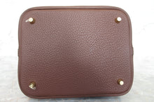 Load image into Gallery viewer, HERMES PICOTIN LOCK MM Clemence leather Rouge sellier Y Engraving Hand bag 600120032
