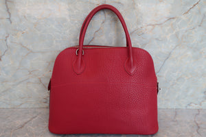 HERMES／エルメス ボリード31 フィヨルド ルージュガランス □J刻印 ショルダーバッグ 700080011