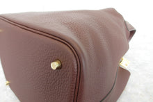 Load image into Gallery viewer, HERMES PICOTIN LOCK MM Clemence leather Rouge sellier Y Engraving Hand bag 600120032
