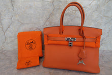 將圖片載入圖庫檢視器 HERMES／エルメス バーキン30 トゴ オレンジ □K刻印 ハンドバッグ 700060305
