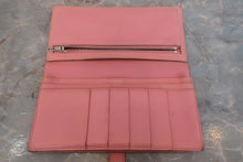 将图片加载到图库查看器，HERMES  Bearn Soufflet Epsom leather Rose confetti T刻印 Wallet 700120187
