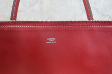 将图片加载到图库查看器，HERMES BOLIDE RELAX 40 Sikkim leather Rouge H □Q刻印 Hand bag 800020264
