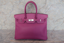 将图片加载到图库查看器，HERMES BIRKIN 35 Epsom leather Cyclamen □H刻印 Hand bag 600110147
