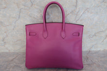 将图片加载到图库查看器，HERMES BIRKIN 35 Epsom leather Cyclamen □H刻印 Hand bag 600110147
