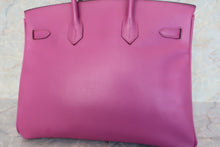 将图片加载到图库查看器，HERMES BIRKIN 35 Epsom leather Cyclamen □H刻印 Hand bag 600110147
