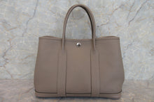 Load image into Gallery viewer, HERMES GARDEN PARTY TPM Country leather Gris asphalt A Engraving Tote bag 600110144
