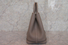 Load image into Gallery viewer, HERMES GARDEN PARTY TPM Country leather Gris asphalt A Engraving Tote bag 600110144
