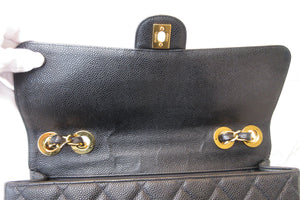 CHANEL Medium Matelasse single flap chain shoulder bag Caviar skin Black/Gold hadware Shoulder bag 700090070