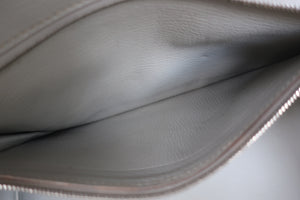 HERMES／エルメス バーキンクラブ30 トリヨンクレマンス/リザード ホワイト/パールグレー/サンギーヌ □O刻印 ハンドバッグ 700030205