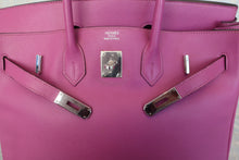 将图片加载到图库查看器，HERMES BIRKIN 35 Epsom leather Cyclamen □H刻印 Hand bag 600110147
