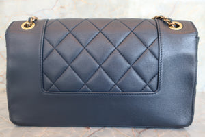 CHANEL/シャネル チェーンショルダーバッグ ラムスキン ネイビー/ゴールド金具 ショルダーバッグ 700050006