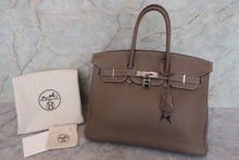 画像をギャラリービューアに読み込む, HERMES／エルメス バーキン35 トリヨンクレマンス エトゥープ □M刻印 ハンドバッグ 700060291
