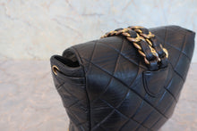 Load image into Gallery viewer, CHANEL Matelasse Chain Back pack Lambskin Black/Gold hardware Back pack 800090046
