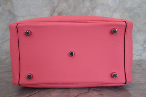 HERMES LINDY 26 Evercolor leather Rose azalee A Engraving Shoulder bag 700070292
