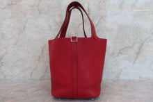 将图片加载到图库查看器，HERMES PICOTIN MM Clemence leather Rouge garance □L刻印 Hand bag 600080044
