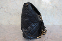 Load image into Gallery viewer, CHANEL Matelasse Chain Back pack Lambskin Black/Gold hardware Back pack 800090046
