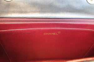 CHANEL/シャネル デカマトラッセシングルフラップチェーンショルダーバッグ ラムスキン ブラック/ゴールド金具 ショルダーバッグ 600120024