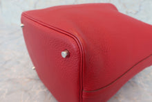 Load image into Gallery viewer, HERMES PICOTIN MM Clemence leather Rouge garance □L Engraving Hand bag 600080044
