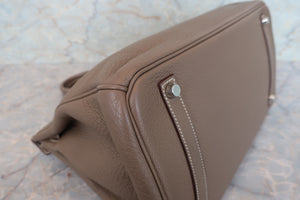 HERMES／エルメス バーキン35 トリヨンクレマンス エトゥープ □M刻印 ハンドバッグ 700060291
