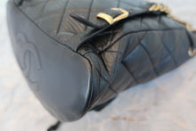 Load image into Gallery viewer, CHANEL Matelasse Chain Back pack Lambskin Black/Gold hardware Back pack 800090046
