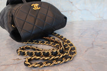 Load image into Gallery viewer, CHANEL Matelasse Chain Back pack Lambskin Black/Gold hardware Back pack 800090046
