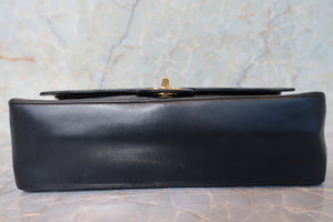 CHANEL Matelasse double flap chain shoulder bag Lambskin Black/Gold hadware Shoulder bag 700100073