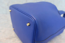 Load image into Gallery viewer, HERMES PICOTIN LOCK MM Clemence leather Blue electric C Engraving Hand bag 600050079
