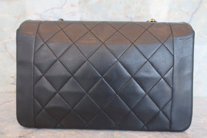 CHANEL  Diana matelasse chain shoulder bag Lambskin Black/Gold hadware Shoulder bag 700060307