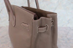 HERMES／エルメス バーキン35 トリヨンクレマンス エトゥープ □M刻印 ハンドバッグ 700060291
