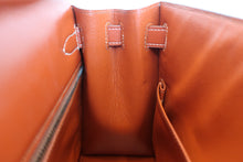 画像をギャラリービューアに読み込む, HERMES／エルメス ケリー28 ボックスカーフ ブリック 〇R刻印 ショルダーバッグ 800040162
