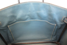 将图片加载到图库查看器，HERMES BIRKIN 25 Epsom leather Blue jean □M刻印 Hand bag 700060229

