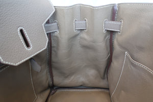 HERMES／エルメス バーキン35 トリヨンクレマンス エトゥープ □M刻印 ハンドバッグ 700060291