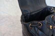 Load image into Gallery viewer, CHANEL Matelasse Chain Back pack Lambskin Black/Gold hardware Back pack 800090046
