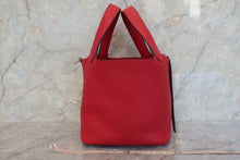 将图片加载到图库查看器，HERMES PICOTIN LOCK PM Clemence leather Rouge casaque C刻印 Hand bag 500110004
