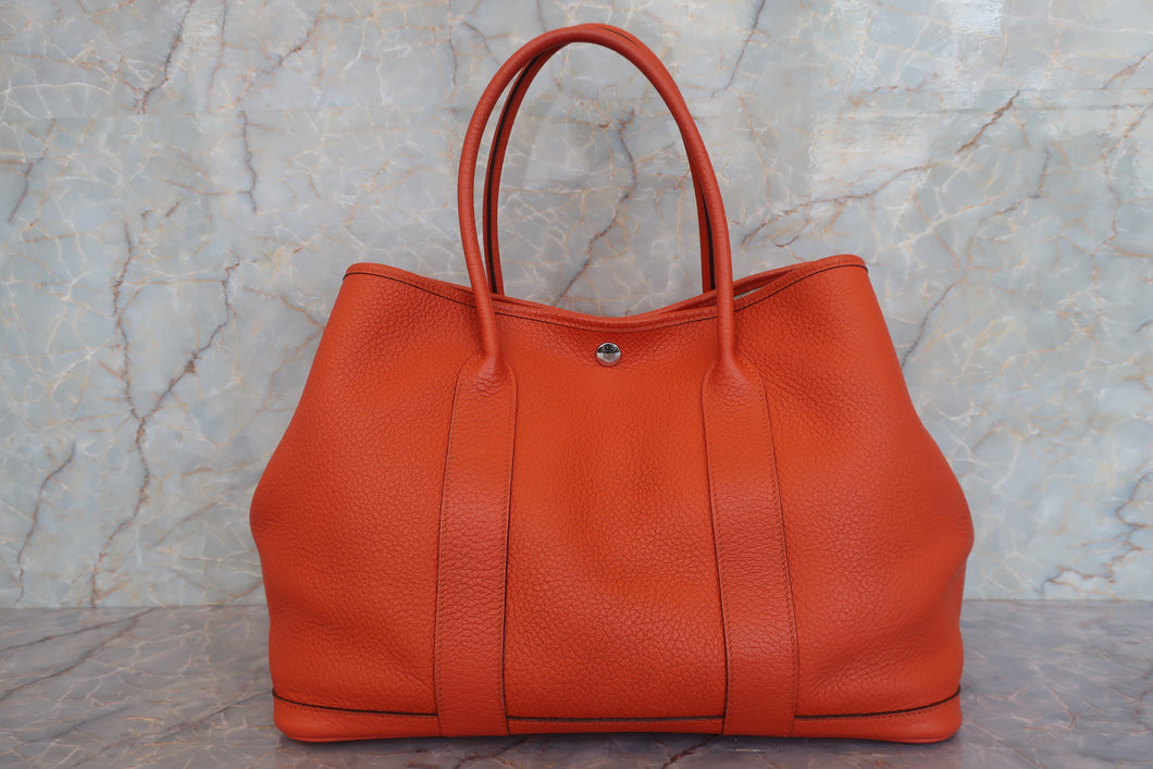 HERMES／エルメス ガーデンパーティPM ネゴンダ カプシーヌ □R刻印 トートバッグ 700050025