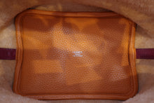 将图片加载到图库查看器，HERMES PICOTIN LOCK TOUCH PM Clemence leather/Swift leather Orange/Rouge Grenet X刻印 Hand bag 600100116
