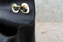 Load image into Gallery viewer, CHANEL Medium Matelasse single flap chain shoulder bag Lambskin Black/Gold hadware Shoulder bag 700090125

