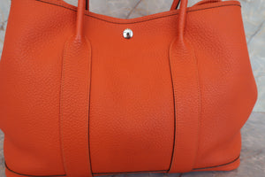 HERMES／エルメス ガーデンパーティPM ネゴンダ カプシーヌ □R刻印 トートバッグ 700050025