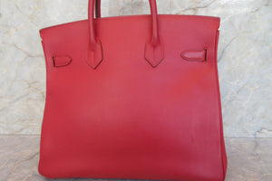 HERMES／エルメス オータクロア32 クシュベル ルージュヴィフ □B刻印 ハンドバッグ 700070103