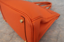 画像をギャラリービューアに読み込む, HERMES／エルメス バーキン30 トゴ オレンジ □H刻印 ハンドバッグ 800040148
