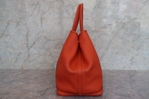HERMES／エルメス ガーデンパーティPM ネゴンダ カプシーヌ □R刻印 トートバッグ 700050025