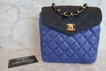 画像をギャラリービューアに読み込む, CHANEL/シャネル マトラッセチェーンショルダーバッグ ラムスキン/サテン ブラック/ブルー/ゴールド金具 ショルダーバッグ 700030076
