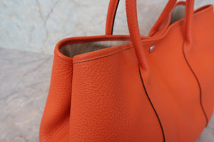HERMES／エルメス ガーデンパーティPM ネゴンダ カプシーヌ □R刻印 トートバッグ 700050025
