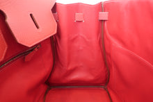 将图片加载到图库查看器，HERMES BIRKIN 40 Ardennes leather Rouge vif □C刻印 Hand bag 600110159
