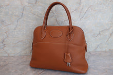 将图片加载到图库查看器，HERMES／BOLIDE 31 Clemence leather Gold □K刻印 Hand bag 600090135
