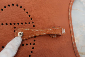 HERMES／エルメス エブリンTPM ヴォーエプソン コニャック □H刻印 ショルダーバッグ 700050037