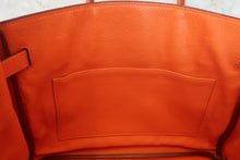 画像をギャラリービューアに読み込む, HERMES／エルメス バーキン30 トゴ オレンジ □H刻印 ハンドバッグ 800040148
