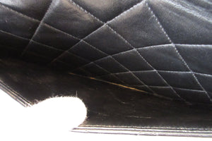 CHANEL Medium Matelasse single flap chain shoulder bag Lambskin Black/Gold hadware Shoulder bag 700090125
