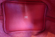 将图片加载到图库查看器，HERMES PICOTIN LOCK PM Clemence leather Rouge casaque C刻印 Hand bag 500110004
