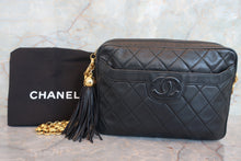 將圖片載入圖庫檢視器 CHANEL/シャネル マトラッセフリンジチェーンショルダーバッグ ラムスキン ブラック/ゴールド金具 ショルダーバッグ 700060268
